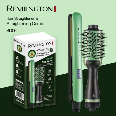 COMBO AGUACATE PLANCHA+CEPILLO SECADOR